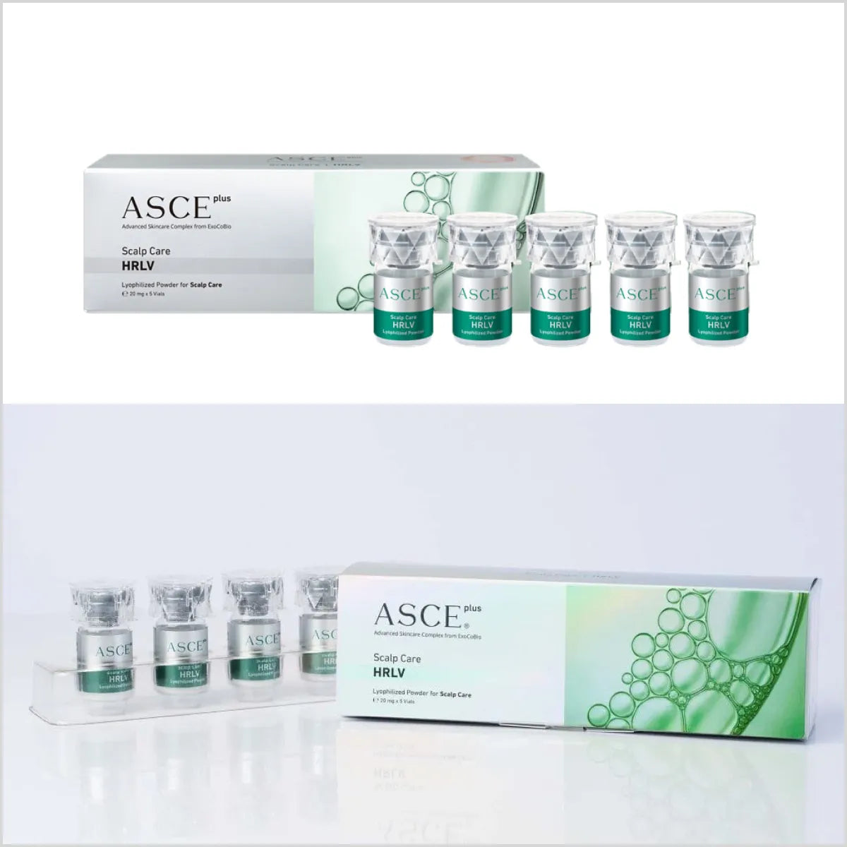 ExoCoBio ASCE Plus HRLV - 10 Billion Exosomes for Hair Loss & Scalp Care - Made in Korea