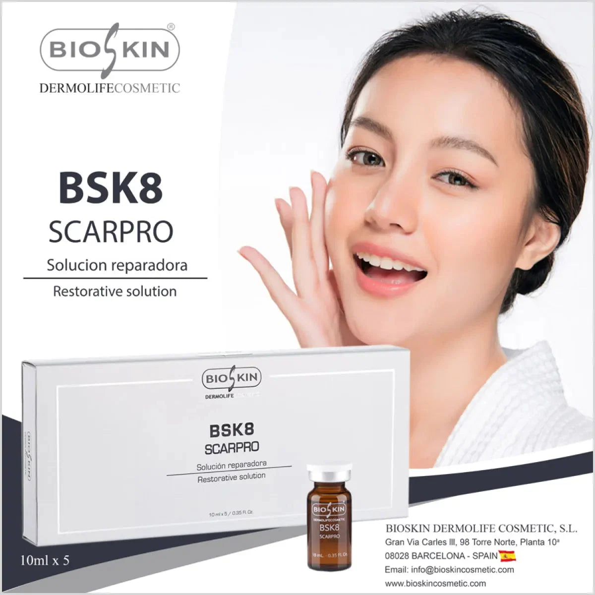BIOSKIN - BSK8 SCAR PRO - Skin Repair & Scars Treatment in Pakistan - Made in Spain