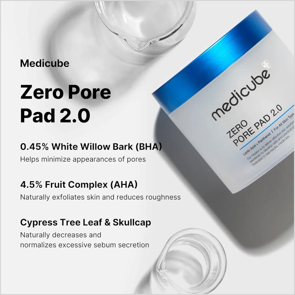 Medicube Toner Pads Zero Pore Pad 2.0 - Made in Korea
