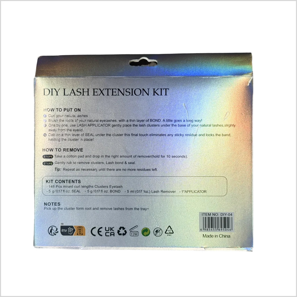 DIY Lash Kit with Sealer Bonder and Remover - Eyelash Extensions Kit