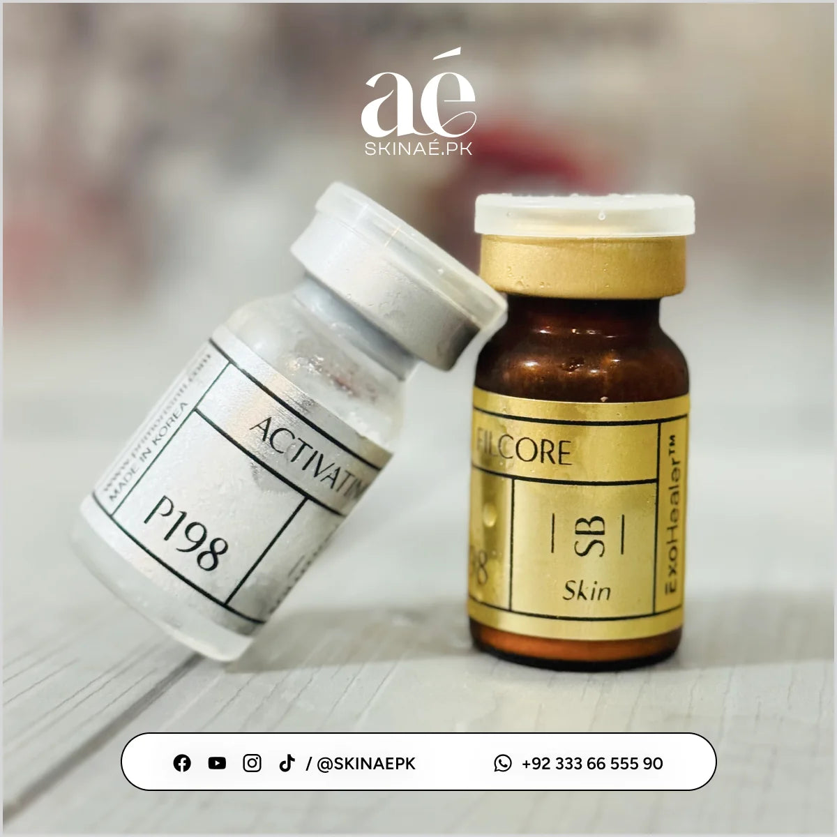 ExoHealer P198 Filcore SB Exosome for Hair Loss & Face Skin Booster - Korean