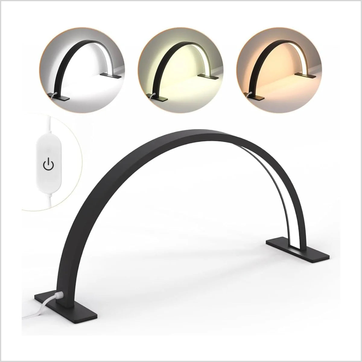 Half Moon Nail Light Table for Salons