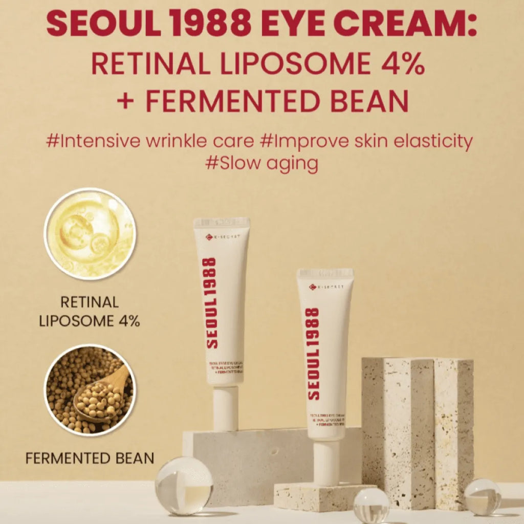 K-Secret Seoul 1988 Eye Cream Retinal Liposome 4% + Fermented Bean 30ml - Made In Korea