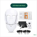 7 Colors Led Facial Mask with Neck LED Light Therapy Mask Skin Rejuvenation Anti Acne