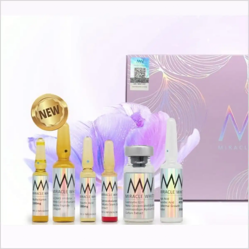Miracle White Glutathione 60000mg Whitening Injections