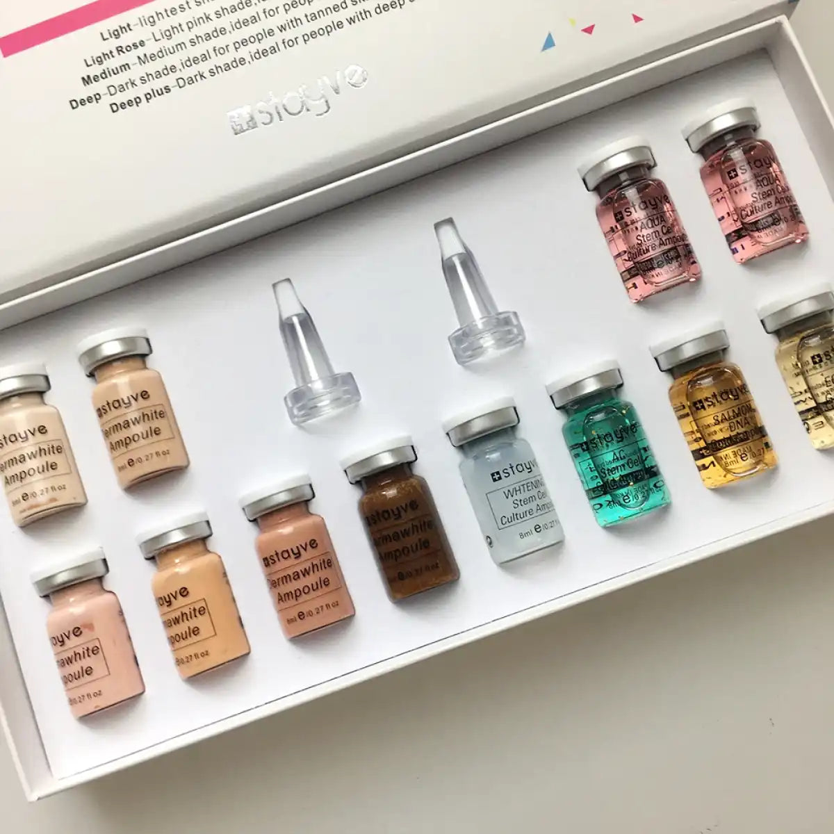 BB Glow Booster Starter Ampoule Kit Liquid for Micro needling Treatment - Shades and Serums Mix Kit