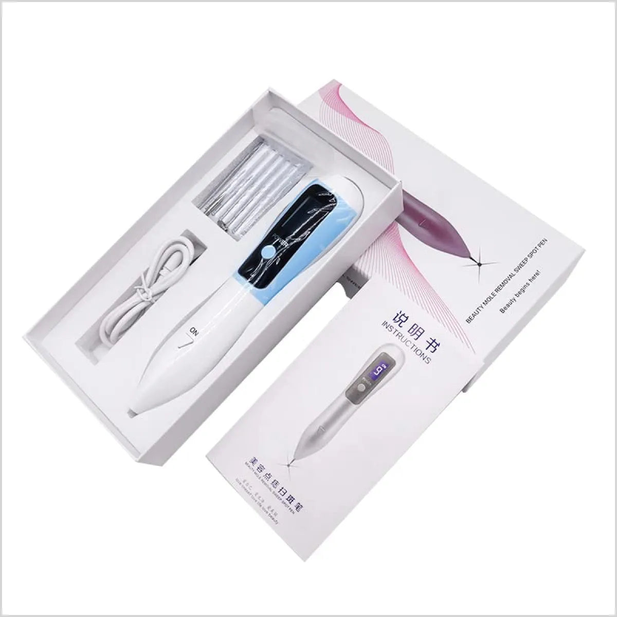 Min Freckle Mole Removal Pen Portable Removal Spot Without Hurting Skin Laser Plasma Pen Mole Tattoo Beauty Tools