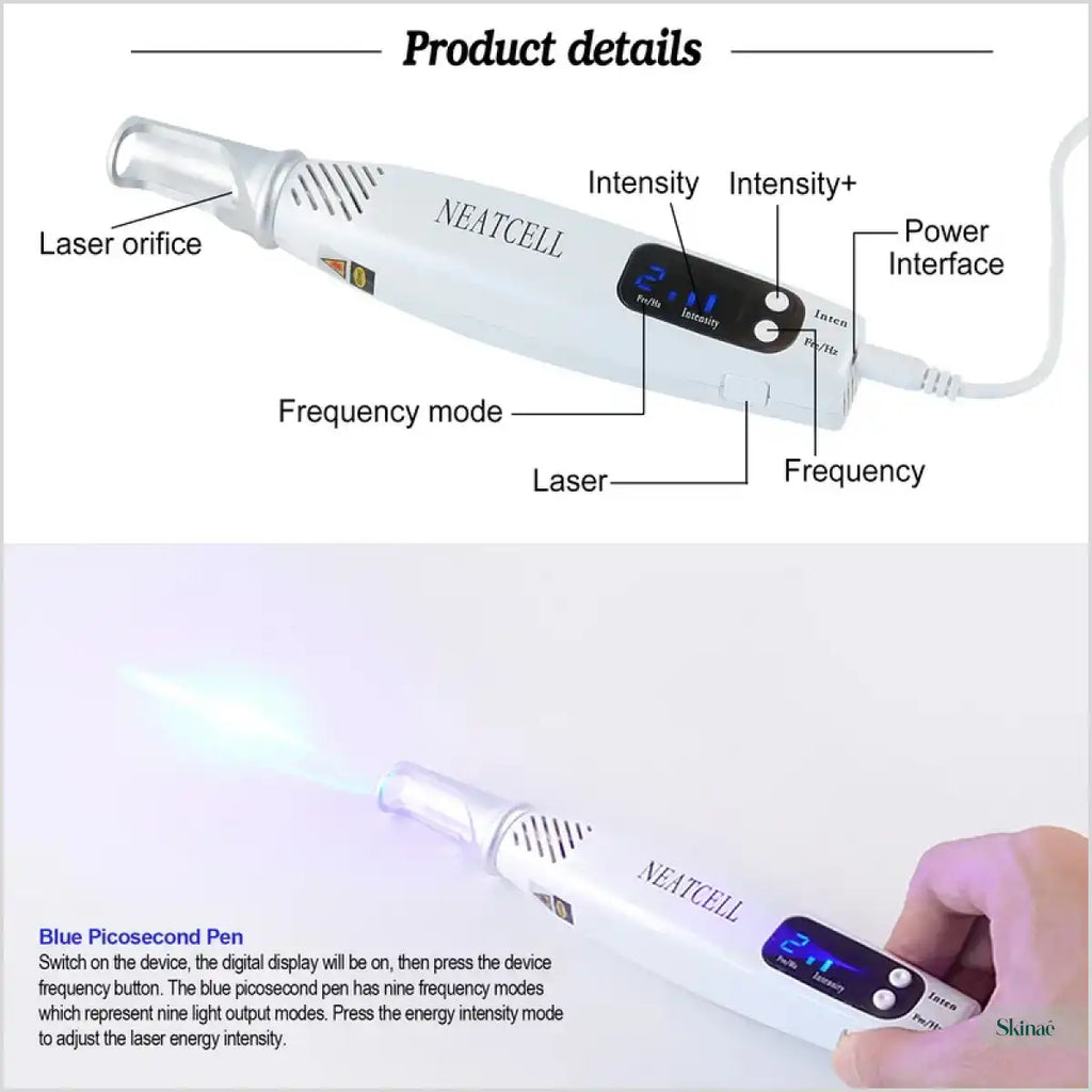 Handheld Neatcell Picosecond Laser Blue Pen Scar Removal - Dark Spots Remover Machine