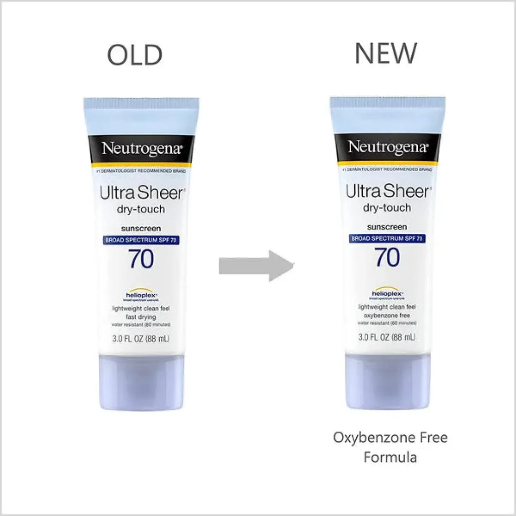 Neutrogena® Ultra Sheer® Dry-Touch Sunscreen Lotion Broad Spectrum SPF 70, 3 Fl. Oz - Made in USA