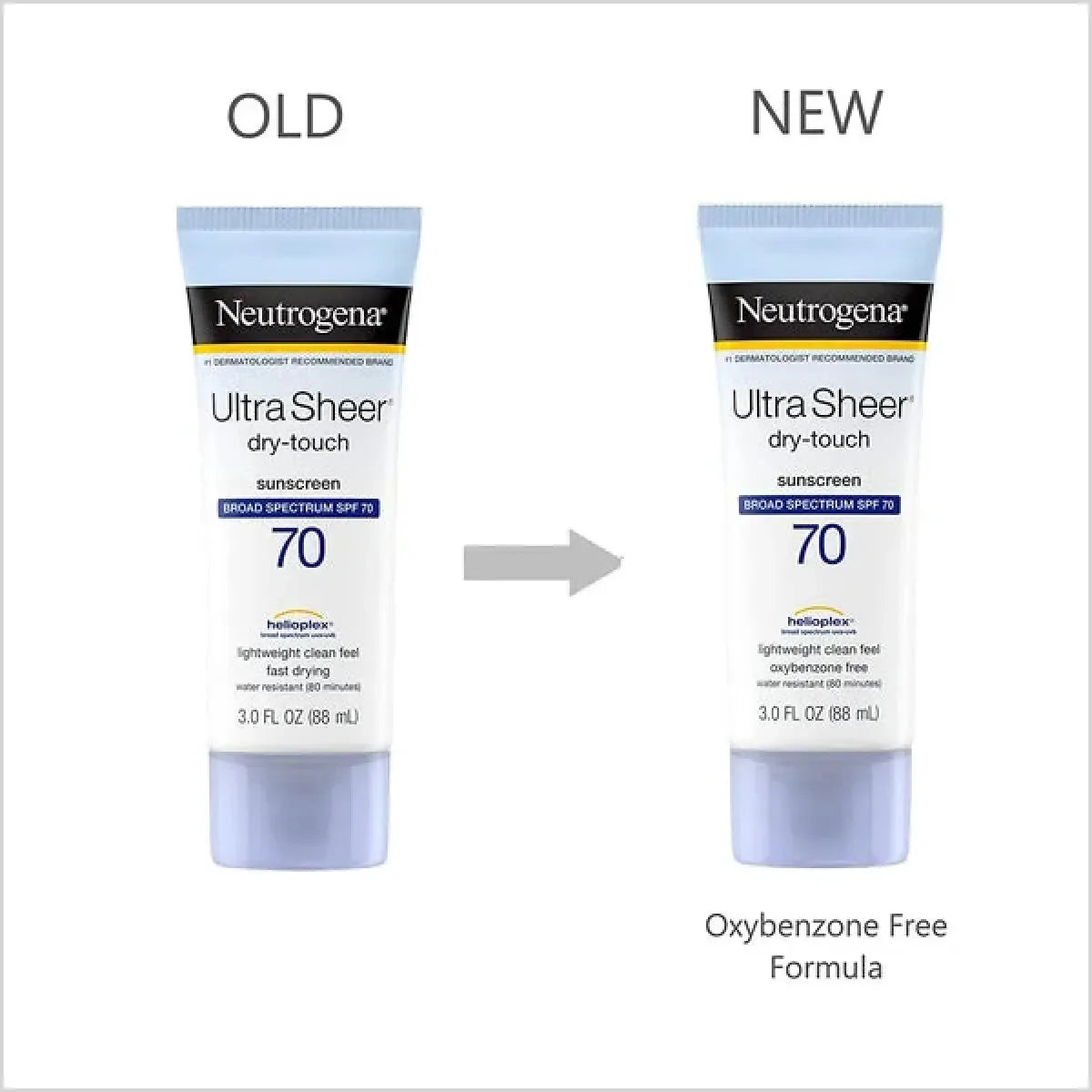 Neutrogena® Ultra Sheer® Dry-Touch Sunscreen Lotion Broad Spectrum SPF 70, 3 Fl. Oz - Made in USA