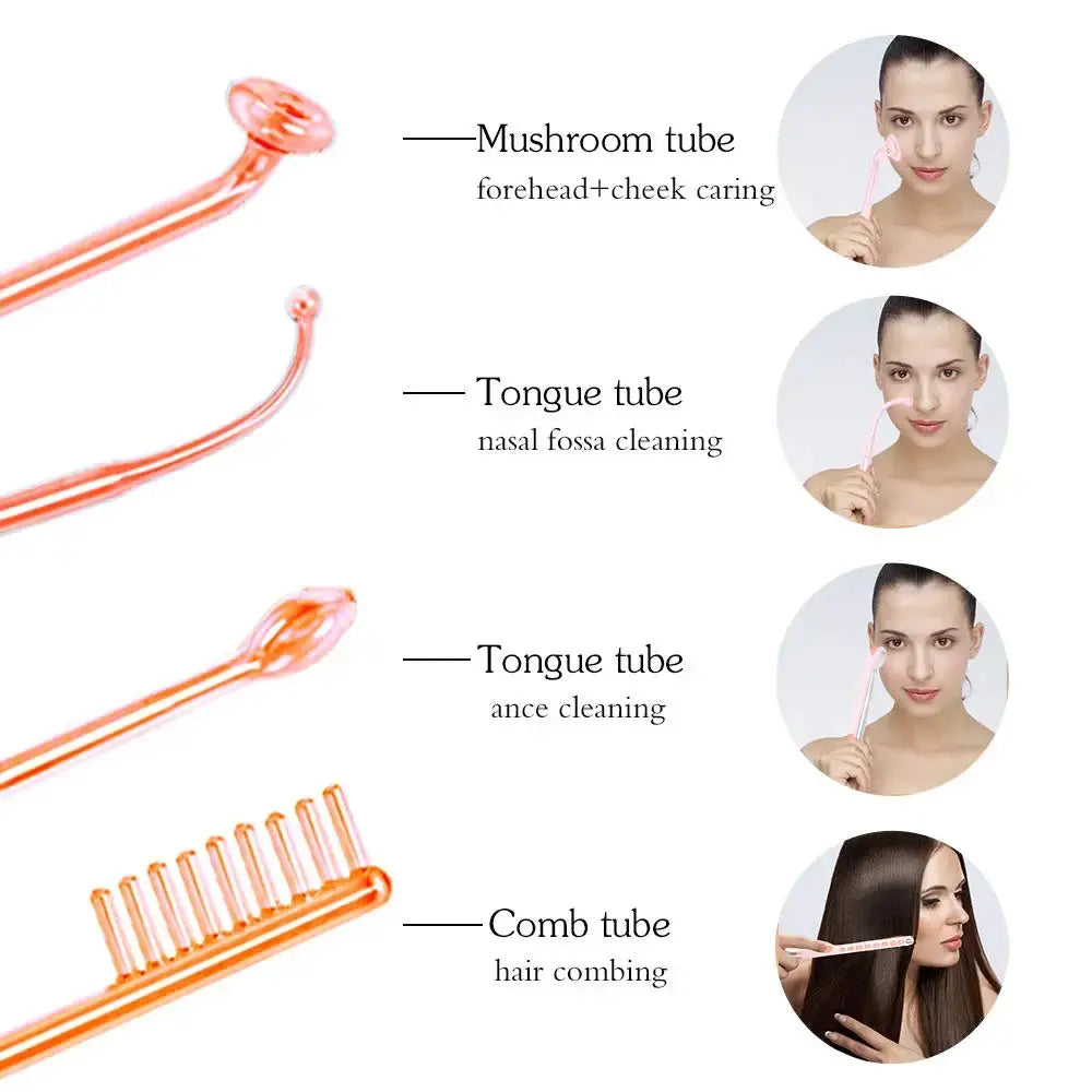 4 In 1 High Frequency Machine Electrode Wand