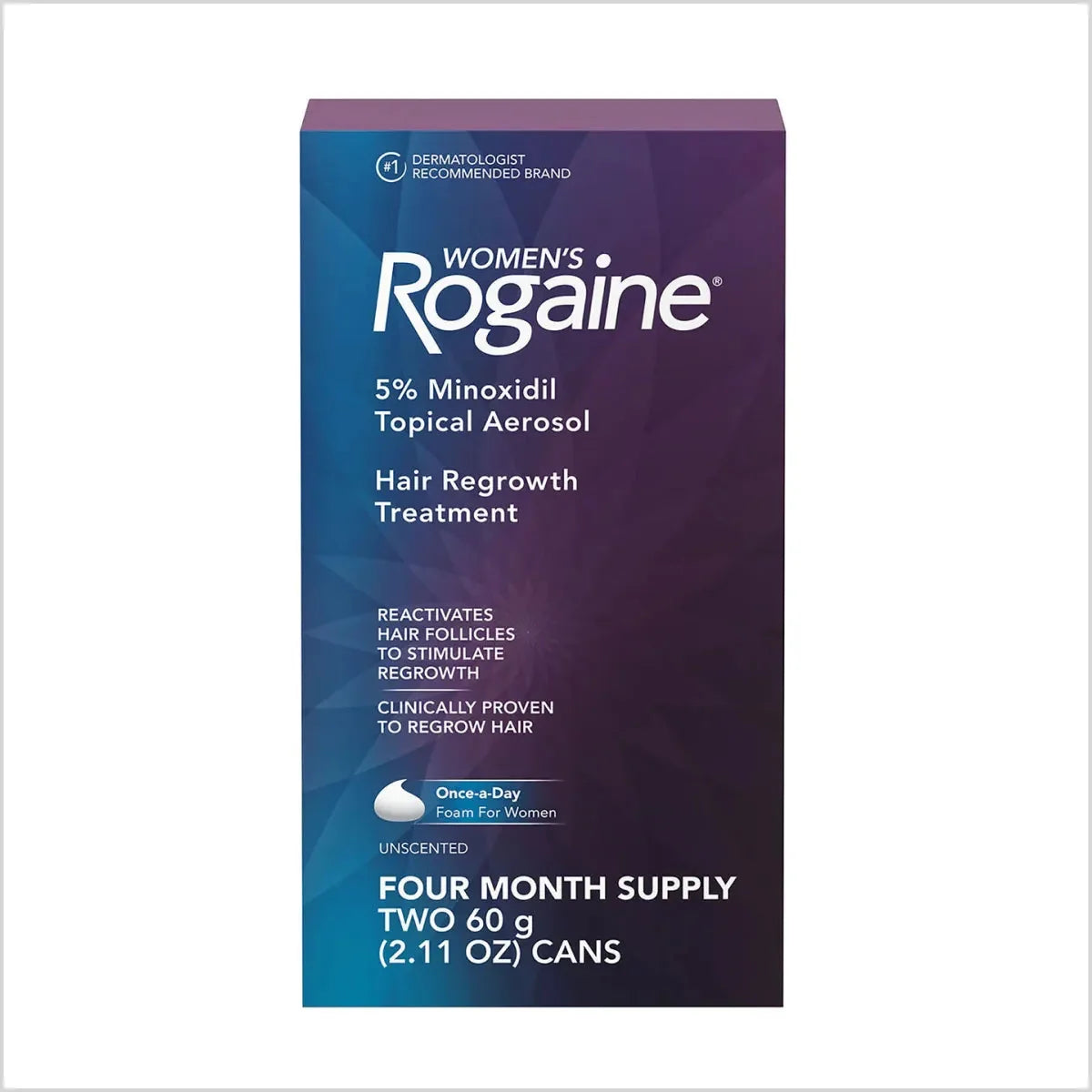 Womens Rogaine 5% Minoxidil Foam for Hair Loss and Hair Regrowth