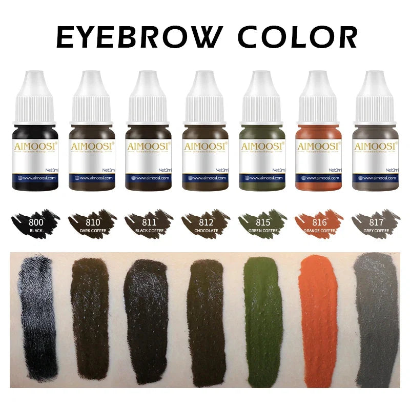 Aimoosi Black Coffee Pigment - Microblade Tattoo Ink For Permanent Makeup